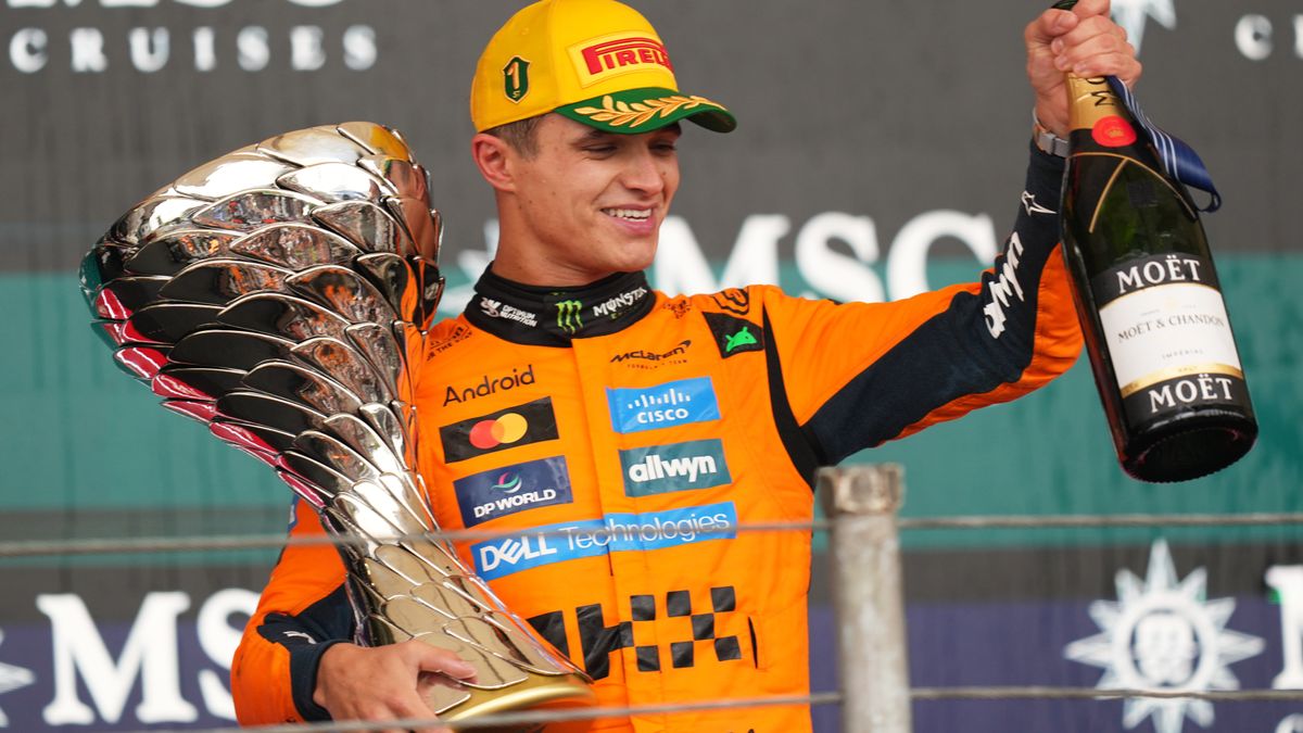 Lando Norris taking home his 11th win at the Brazilian Grand Prix. c/o WRAL News
