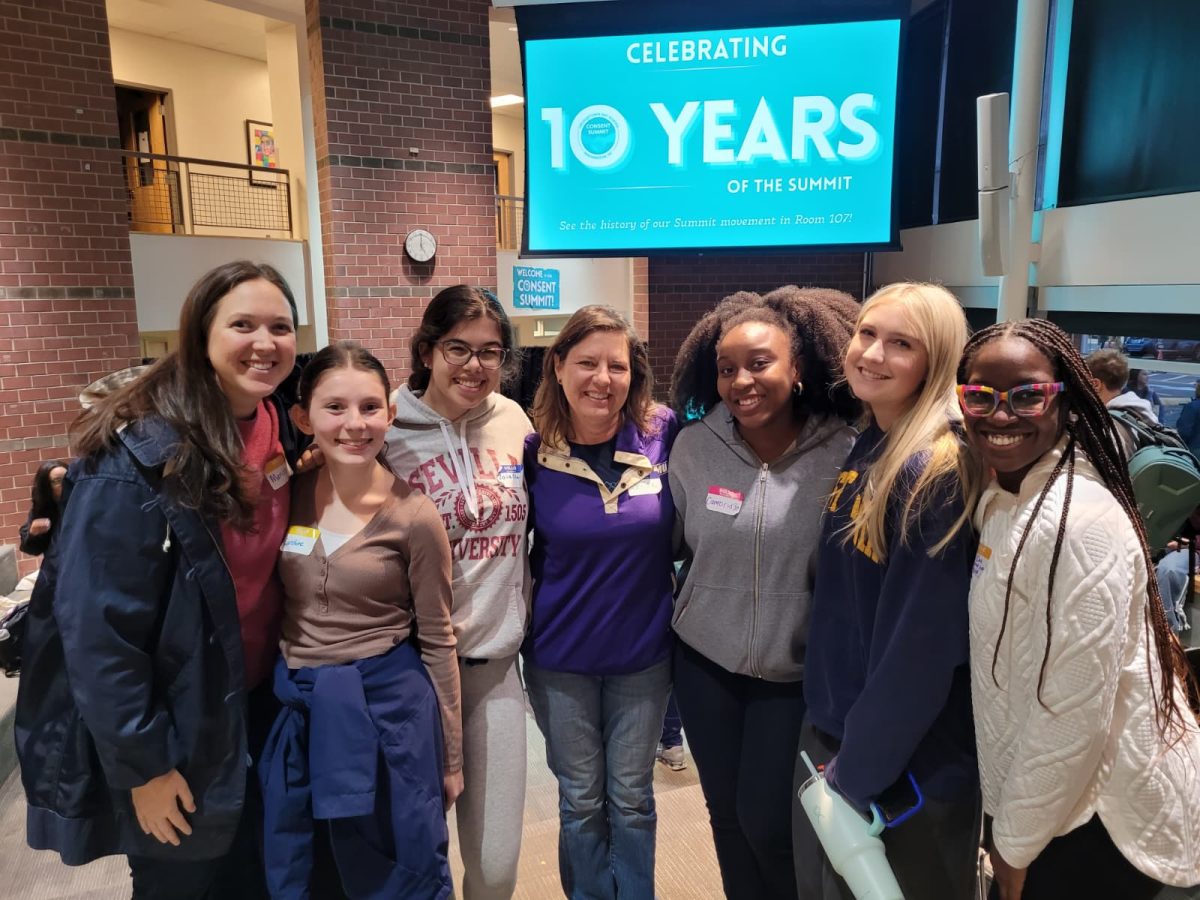 Dr. Bulger, Caroline Tramontozzi, Zoia Mitova, Ms. Key, Cambridge Worrell-Smith, Charlee Hartzog, and Ms. Doe at the Tenth Annual GDS Consent Summit c/o 