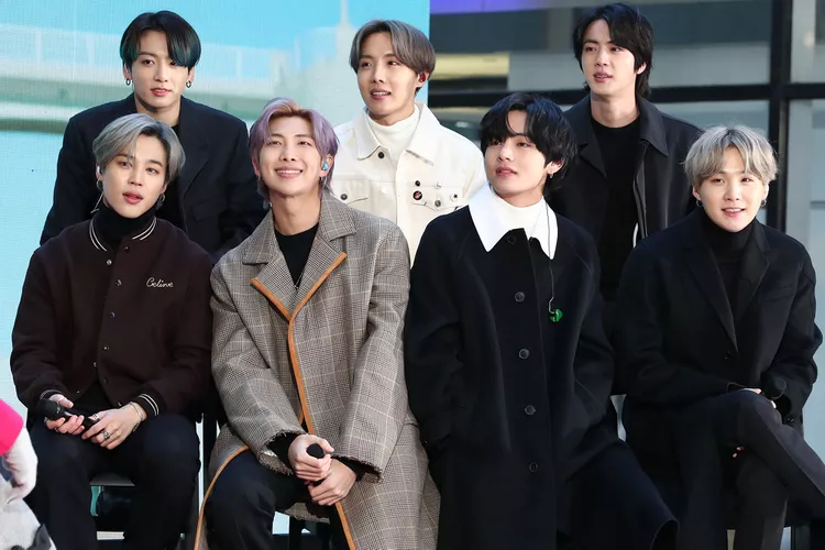 BTS visiting the TODAY Show in February 2020. c/o People Magazine 